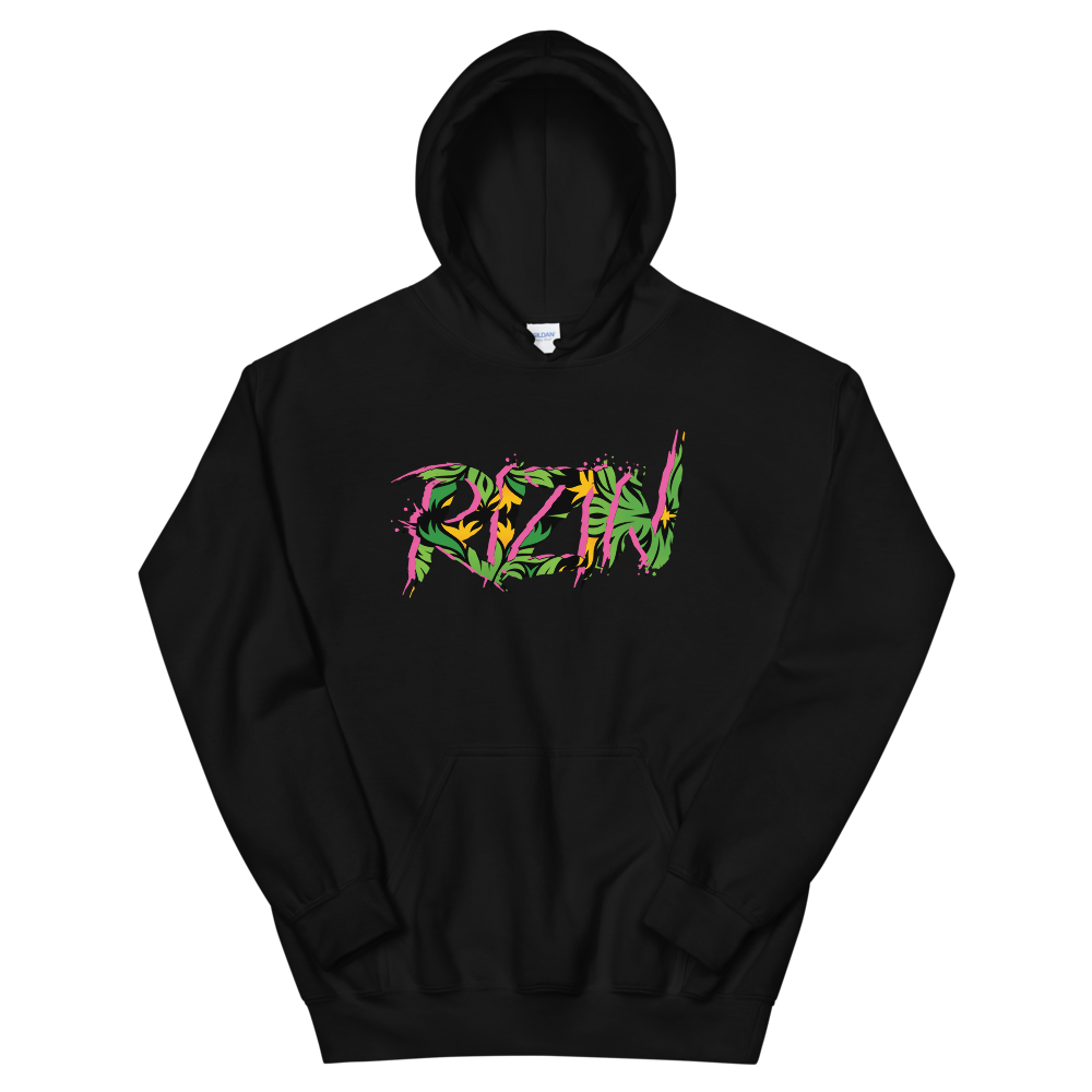 Black Unisex Tri-Color Rizin Hoodie (ONLY 50 IN STOCK)